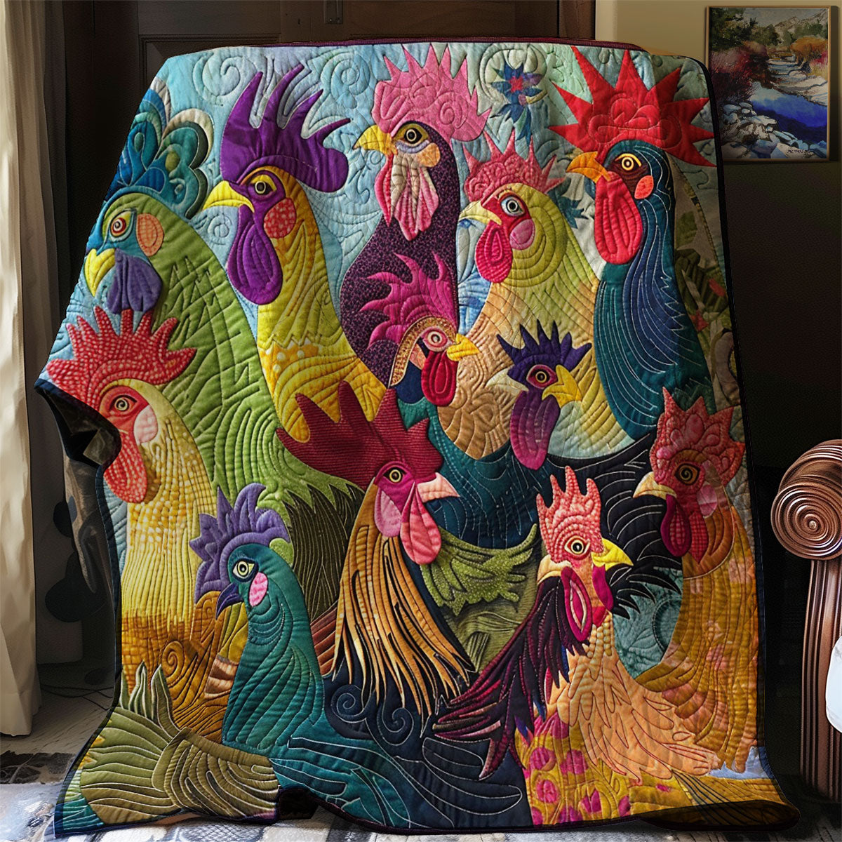 Chickens WM2407006CL Quilt