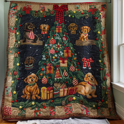 Christmas Dachshunds WM2707001CL Quilt