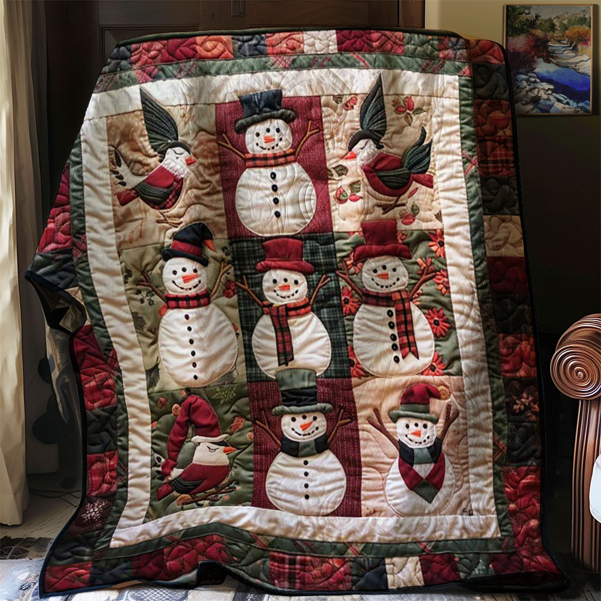 Cute Snowman WM2507001CL Quilt
