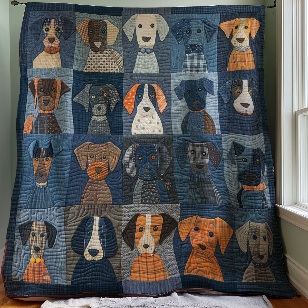 Dachshunds Faces WM2707001CL Quilt