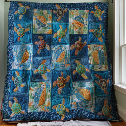 Deap Sea Turtles WM2607001CL Quilt