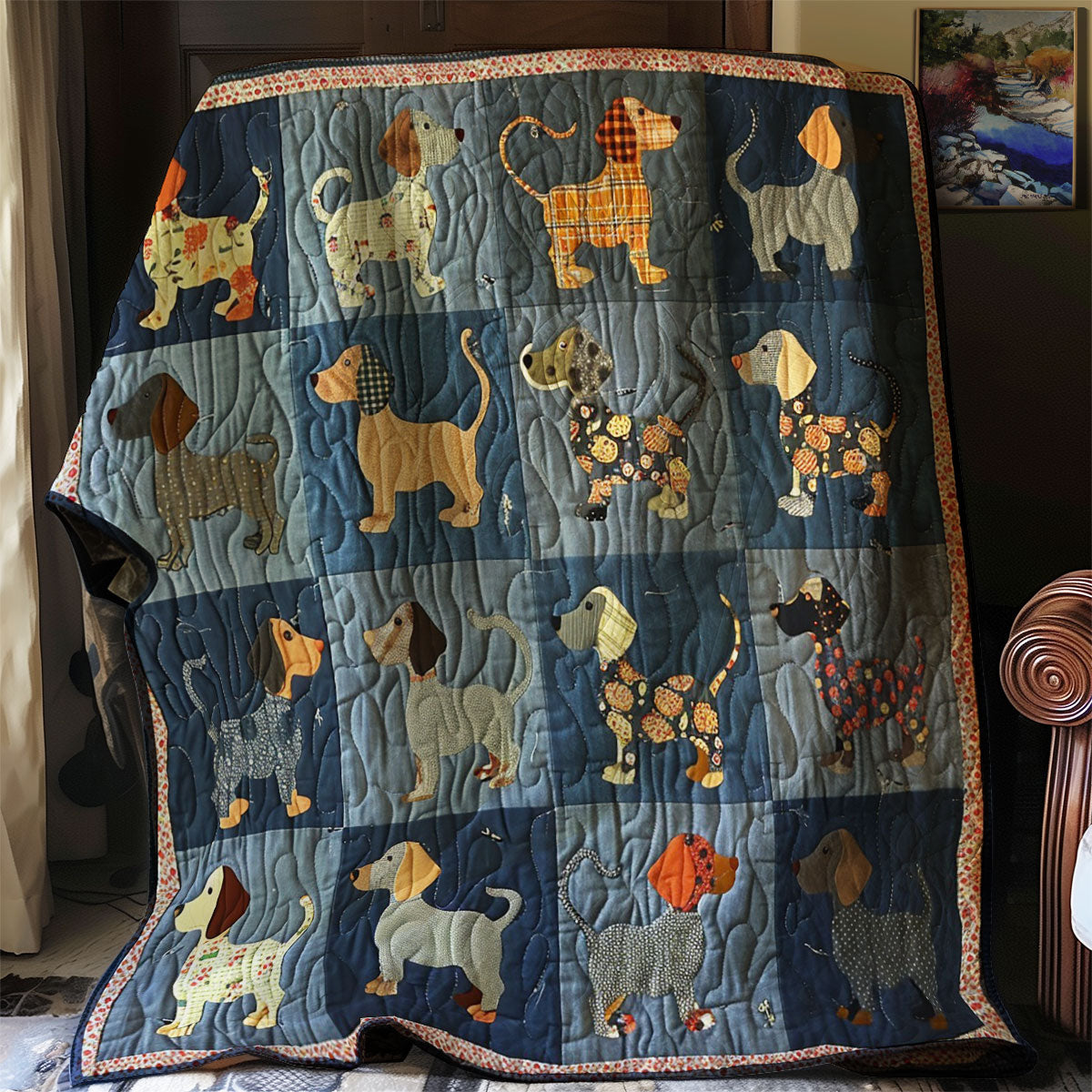 Dogs WM2407001CL Quilt