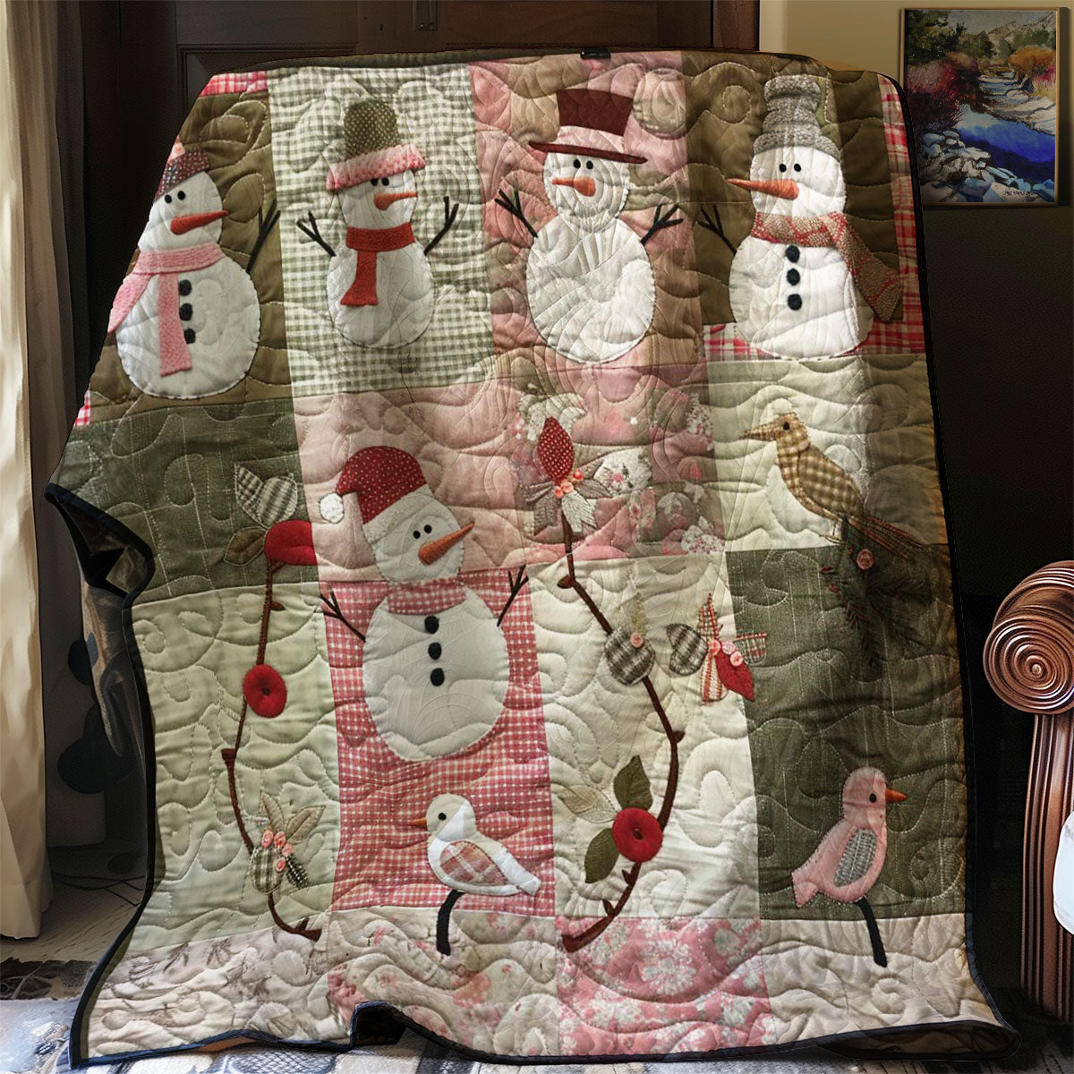 Happy Snowman WM2507001CL Quilt