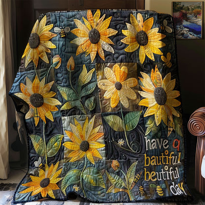 Nice Sunflowers WM2507001CL Quilt