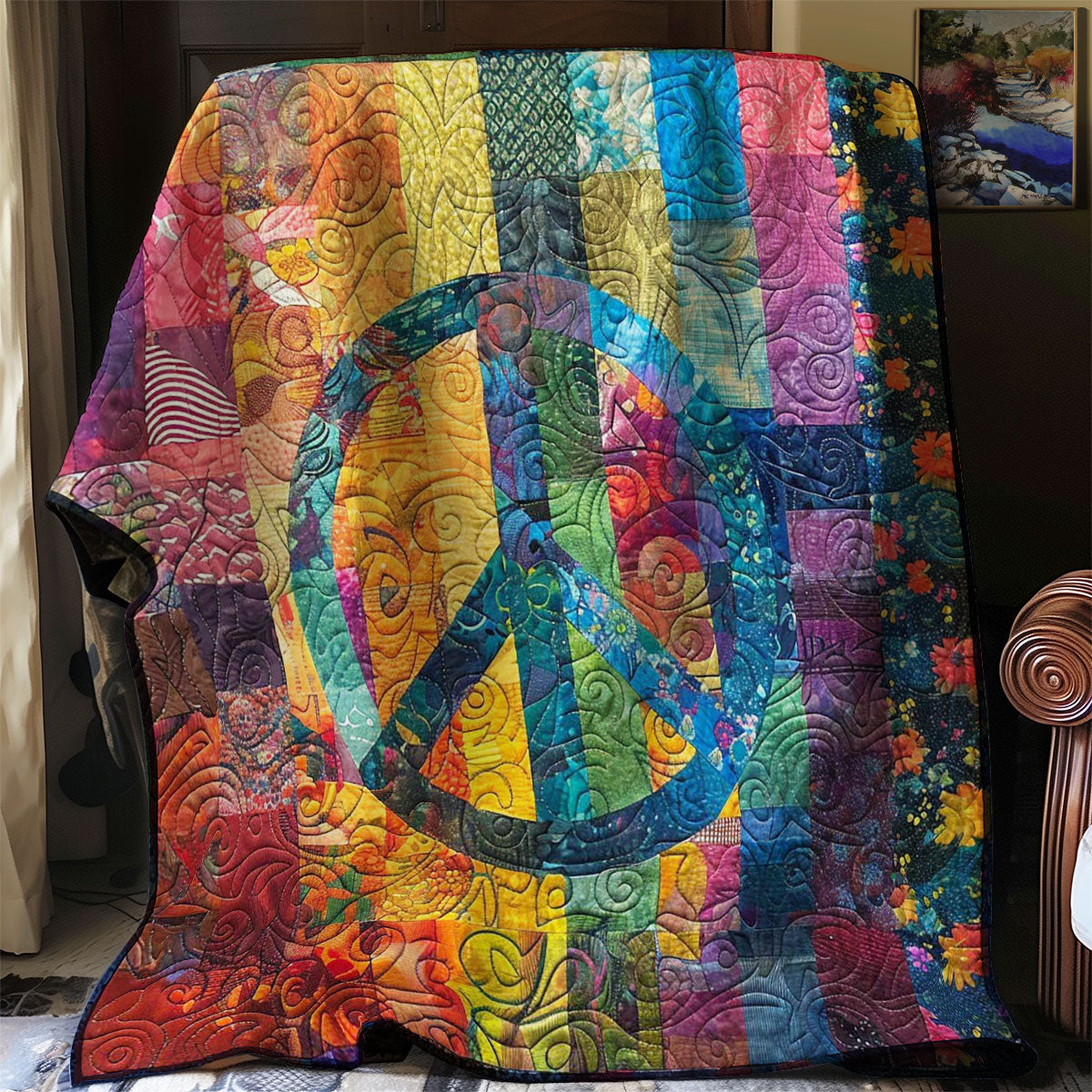 Peace Sign WM2507001CL Quilt