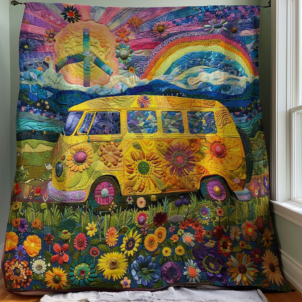 Rainbow Camper Van WM2707002CL Quilt