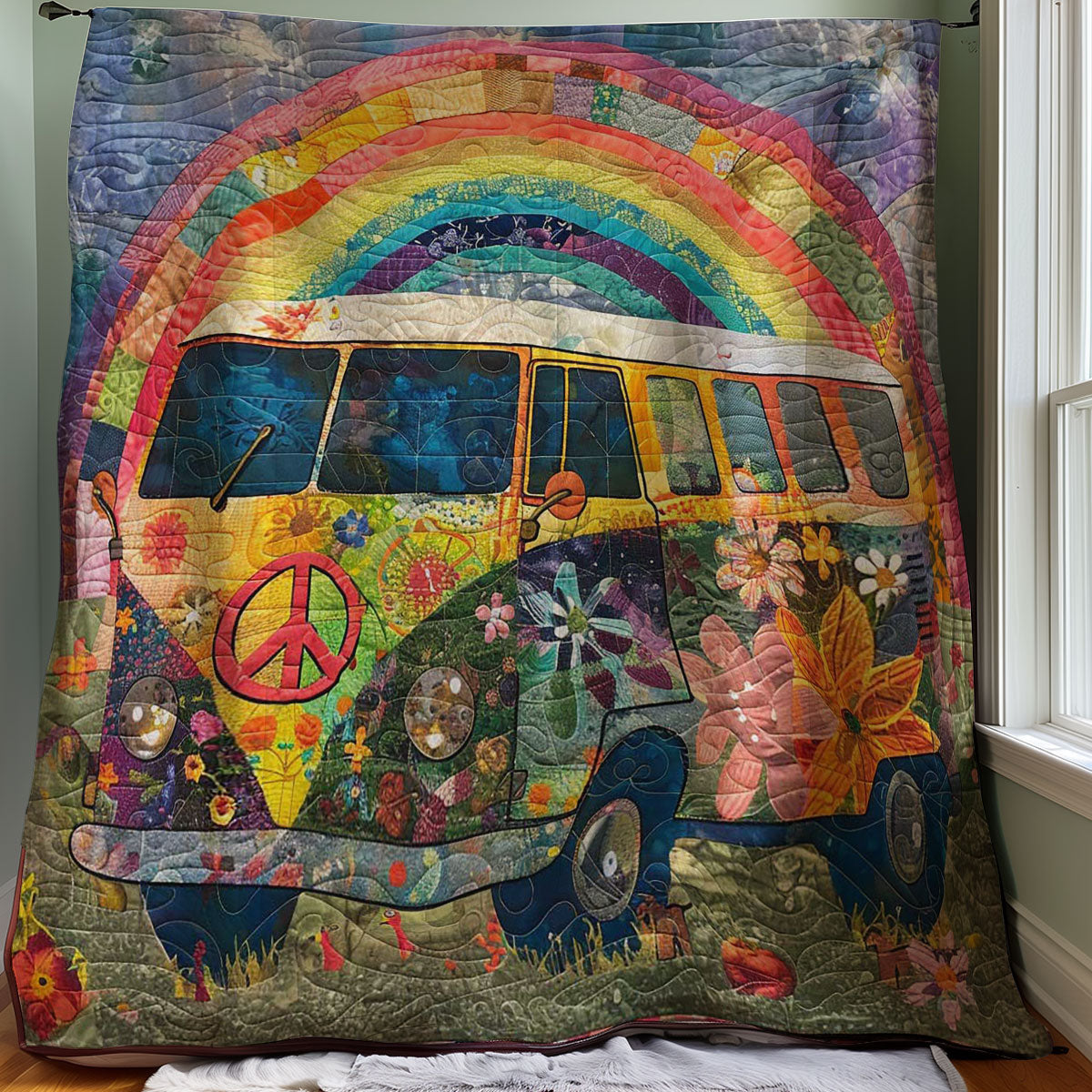 Rainbow Camper Van WM2707003CL Quilt