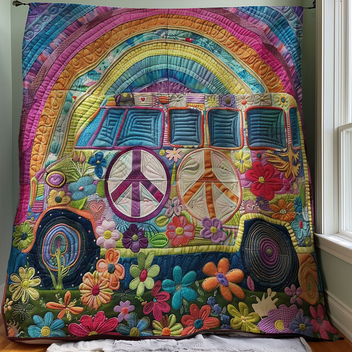 Rainbow Camper Van WM2707004CL Quilt