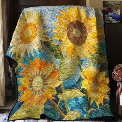 Shining Sunflowers WM2407001CL Quilt