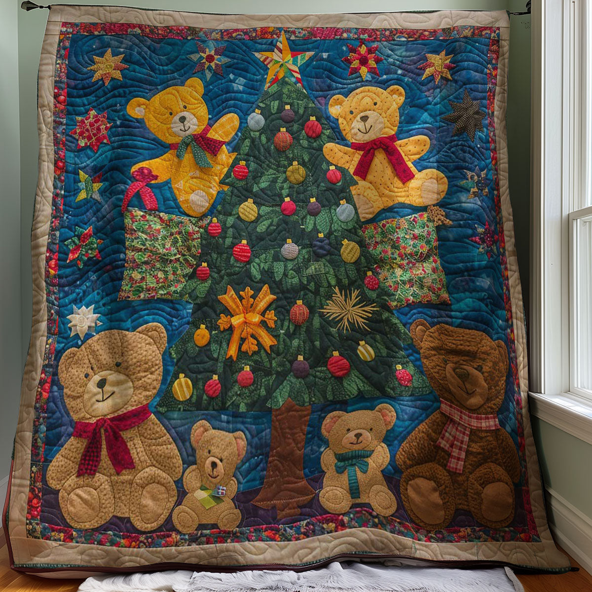 Teddy Bears Tree WM2707001CL Quilt