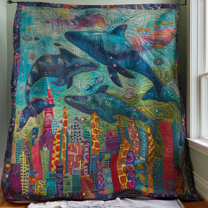 Whales In Sky WM2707001CL Quilt