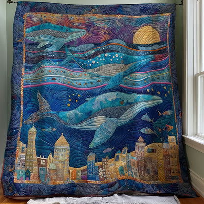 Whales In Sky WM2707002CL Quilt