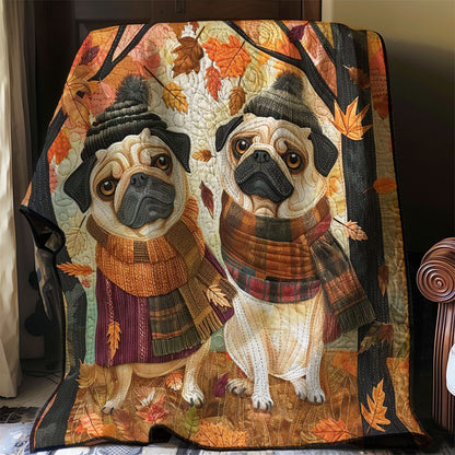 French Bulldogs Autume WP2907017CL Quilt