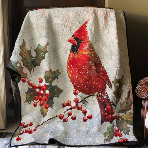 Red Cardinal Holly Berry WP2907024CL Quilt