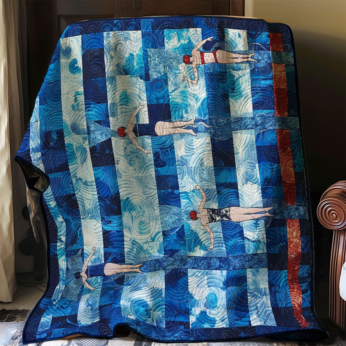 Swimming Olympic Tournament WP2907031CL Quilt