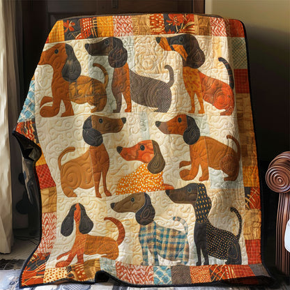 Collection Cute Dachshund Dog WP2907022CL Quilt