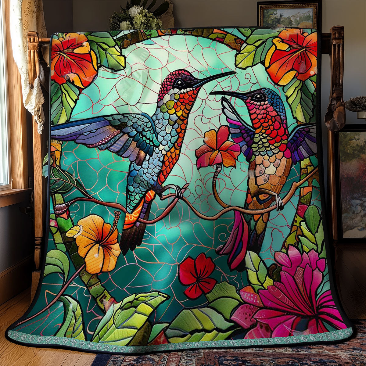 Artful Hummingbirds WN0509060CL Quilt