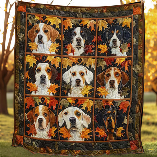 Autumn Beagle WN0808023CL Quilt