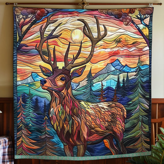 Autumn Breeze Deer WN0909074CL Quilt