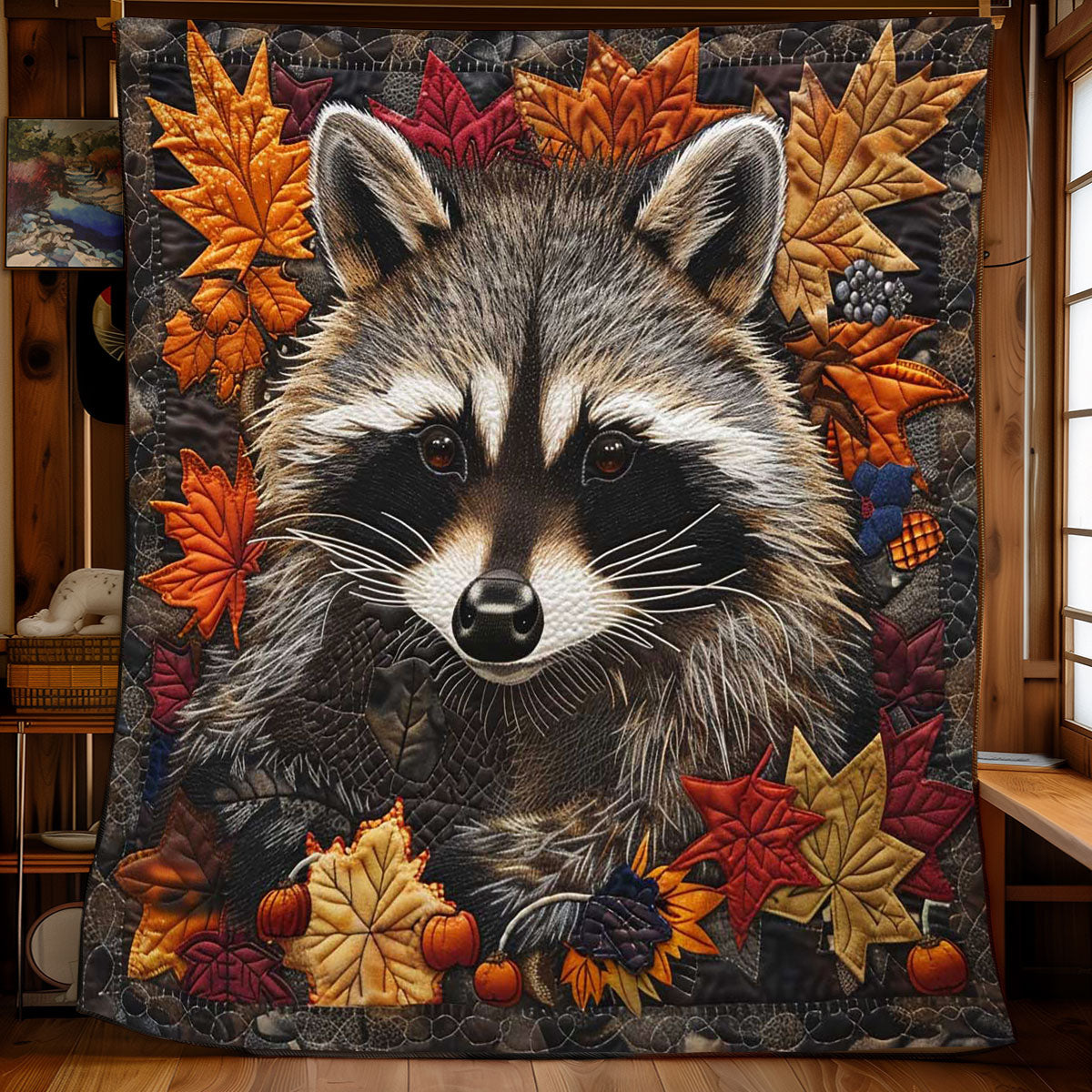 Autumn Raccoon WN1508053CL Quilt