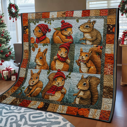 Autumn Squirrel SR2108010CL Quilt