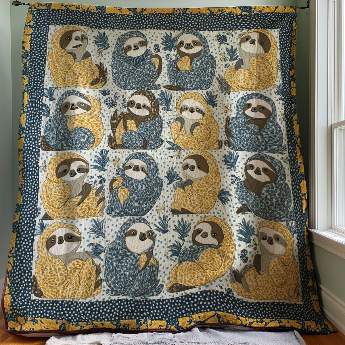 Baby Sloths WM3107001CL Quilt