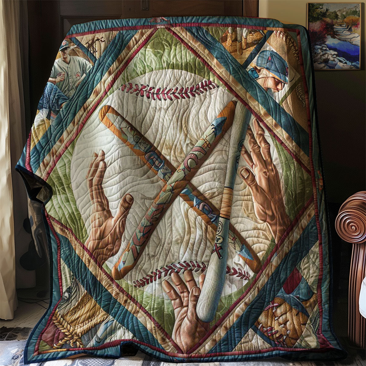 Baseball Legends WN2608023CL Quilt