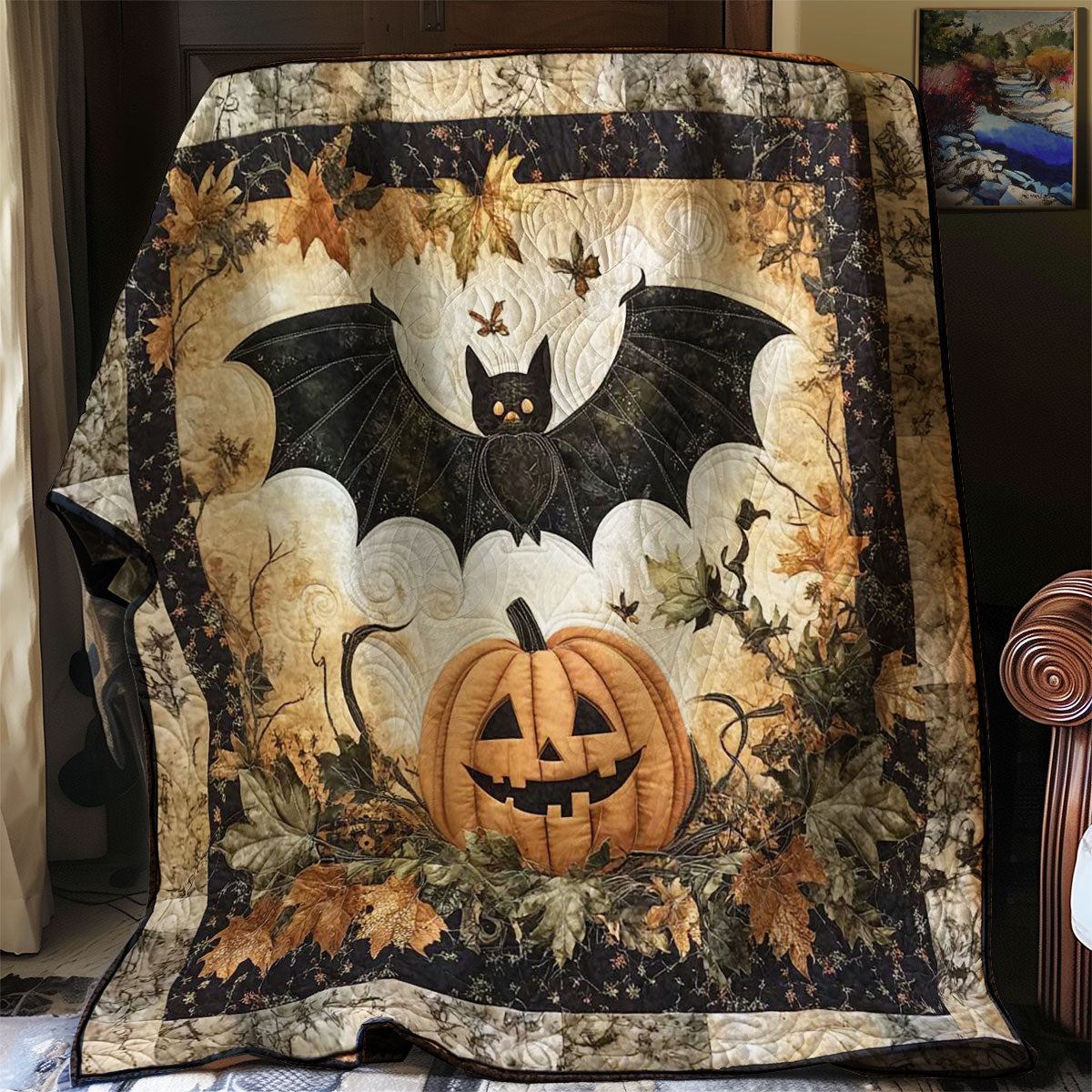 Bat's Halloween WN0308004CL Quilt