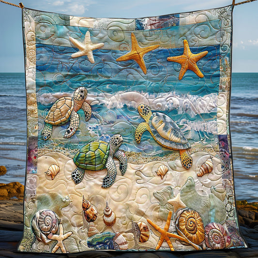 Beach Turtle Haven WN1408102CL Quilt