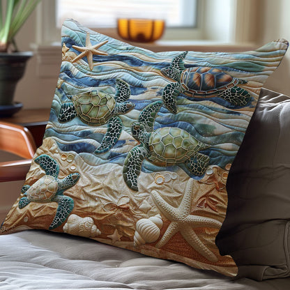 Beachside Turtle Refuge WN1408108CL Quilt Pillow Case