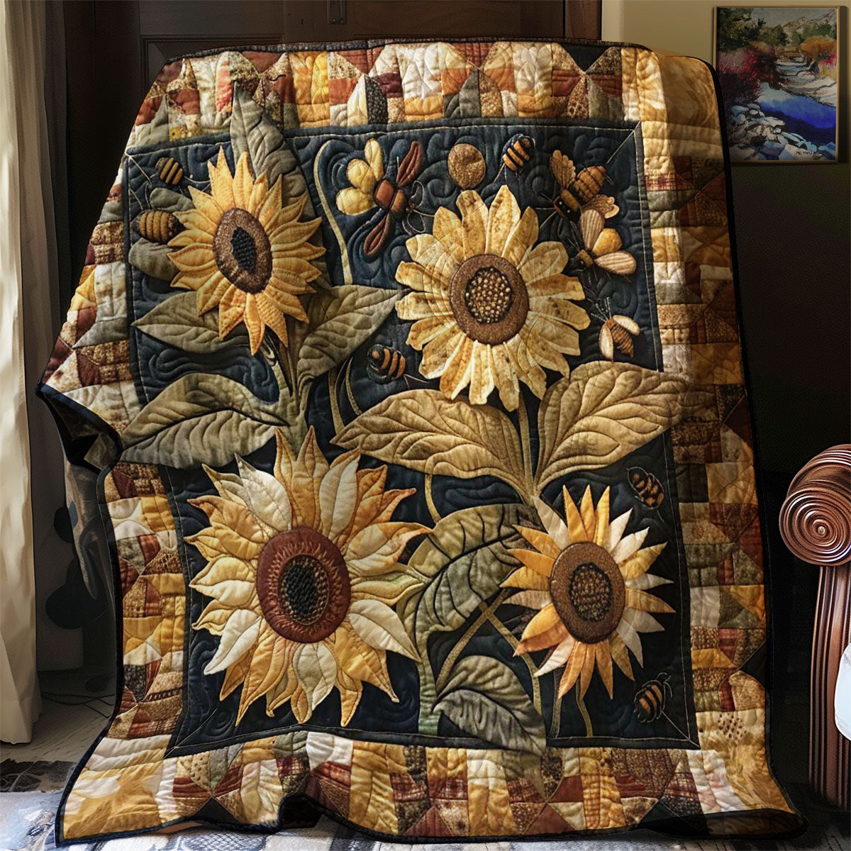 Bee Blossom Haven WN2108108CL Quilt