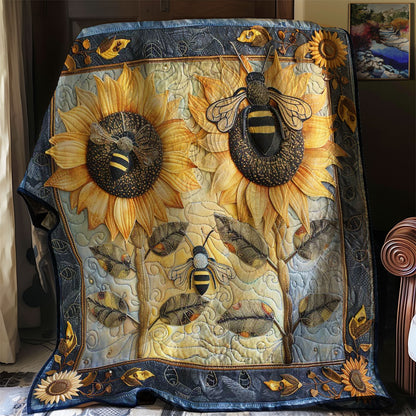 Bee Pollination Paradise WN2108112CL Quilt