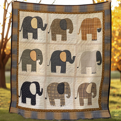 Beige Elephants WM0308001CL Quilt