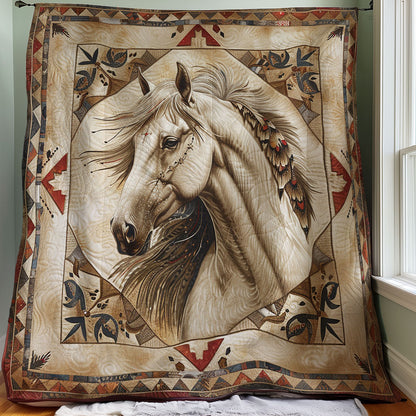 Beige Horse WM1408040CL Quilt