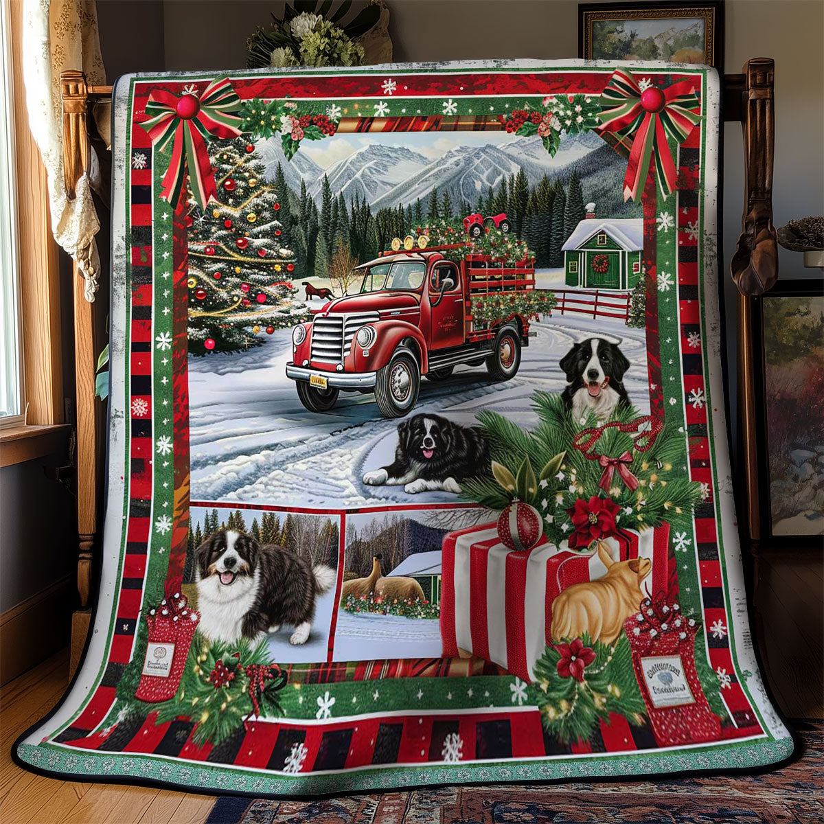 Bernese Christmas Eve WN3008030CL Quilt