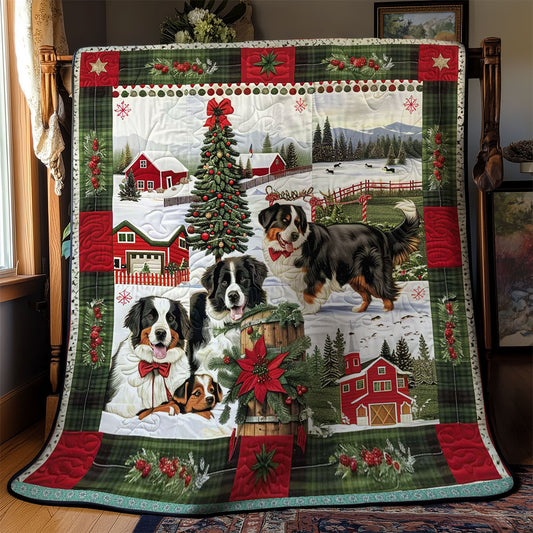 Bernese Mountain Holiday Cheer WN3008009CL Quilt