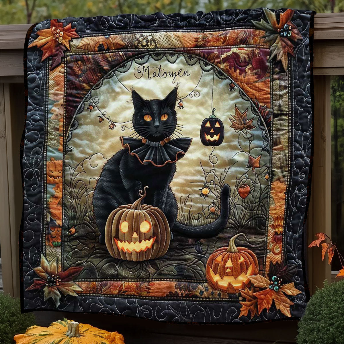 Black Cat's Halloween Haunt WN1908098CL Quilt