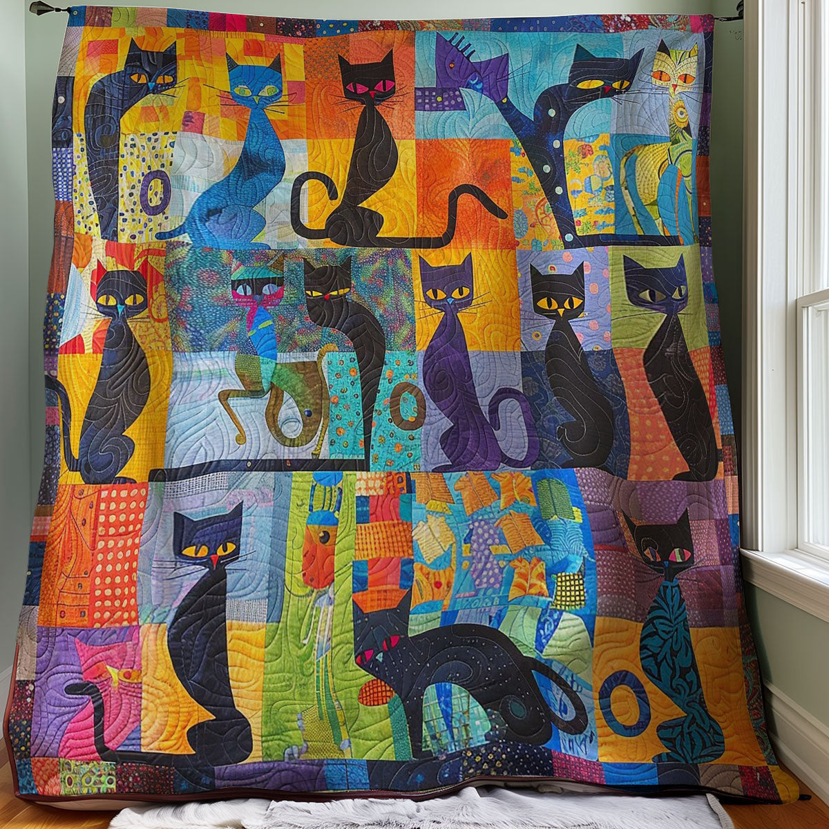 Black Cats WM1008003CL Quilt