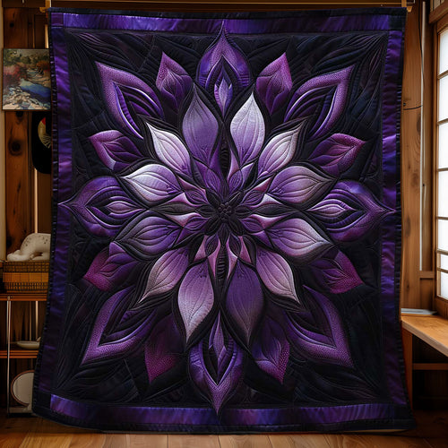 Blissful Purple Flower WN1508099CL Quilt