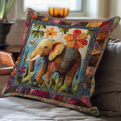 Blossom and Elephant WN0108003CL Quilt Pillow Case