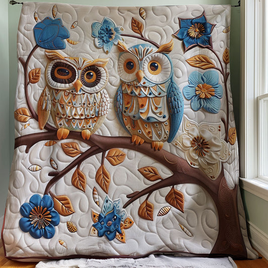 Blue Owls WM0508026CL Quilt