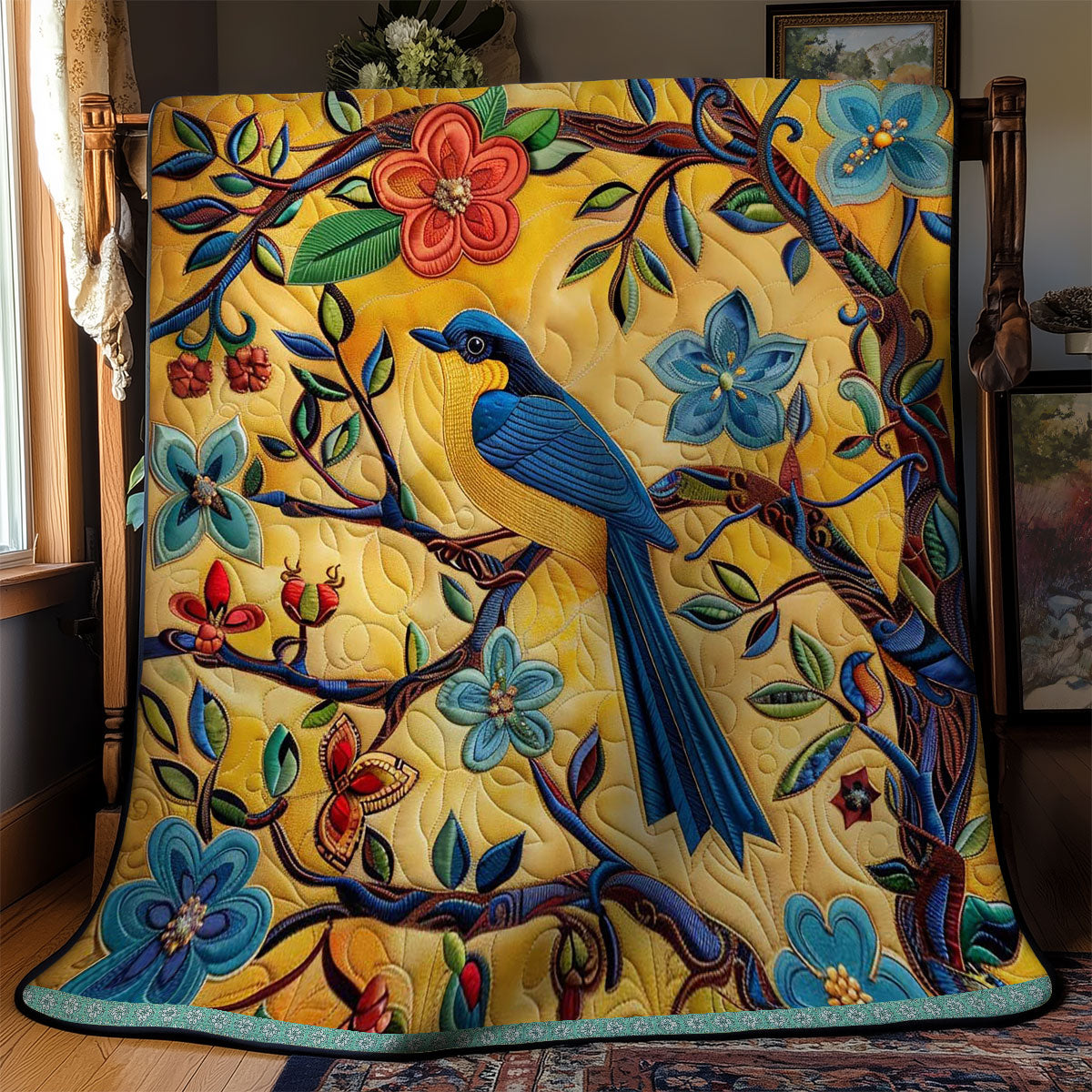 Bluebird Blossom WN0509025CL Quilt