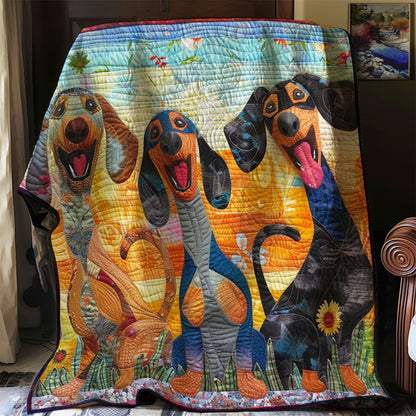 Bright Dachshund WN2208066CL Quilt