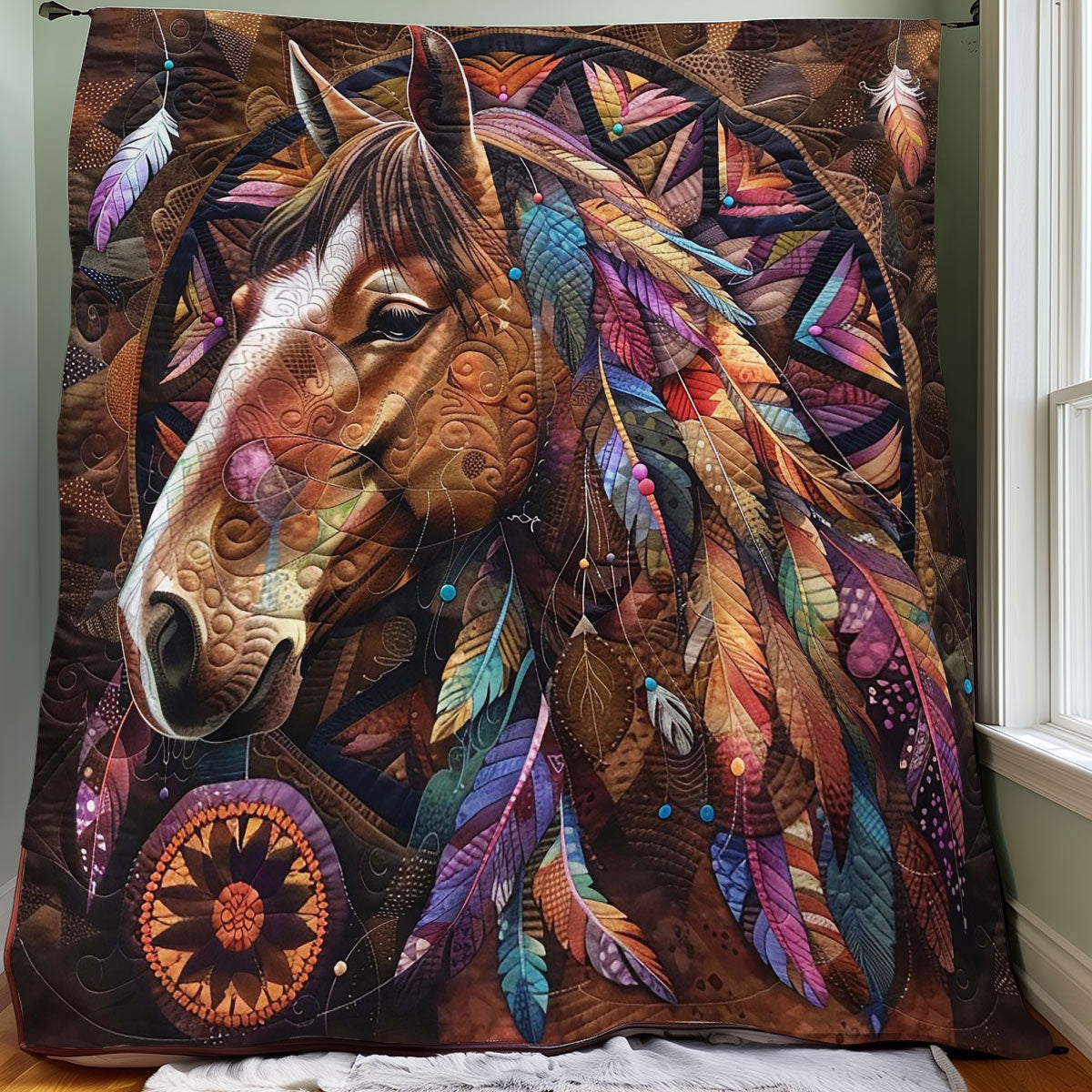 Brown Horse WM0808016CL Quilt