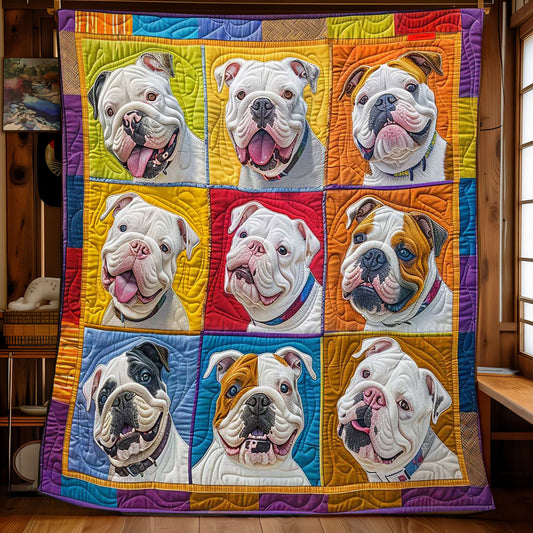 Bulldogs Funny WN1408034CL Quilt