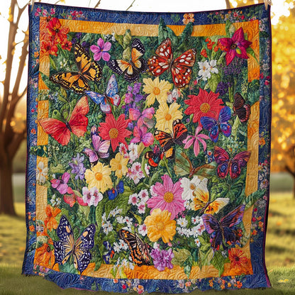 Butterflies And Flowers WN0508026CL Quilt