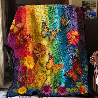 Butterfly Floral Retreat WN2608074CL Quilt