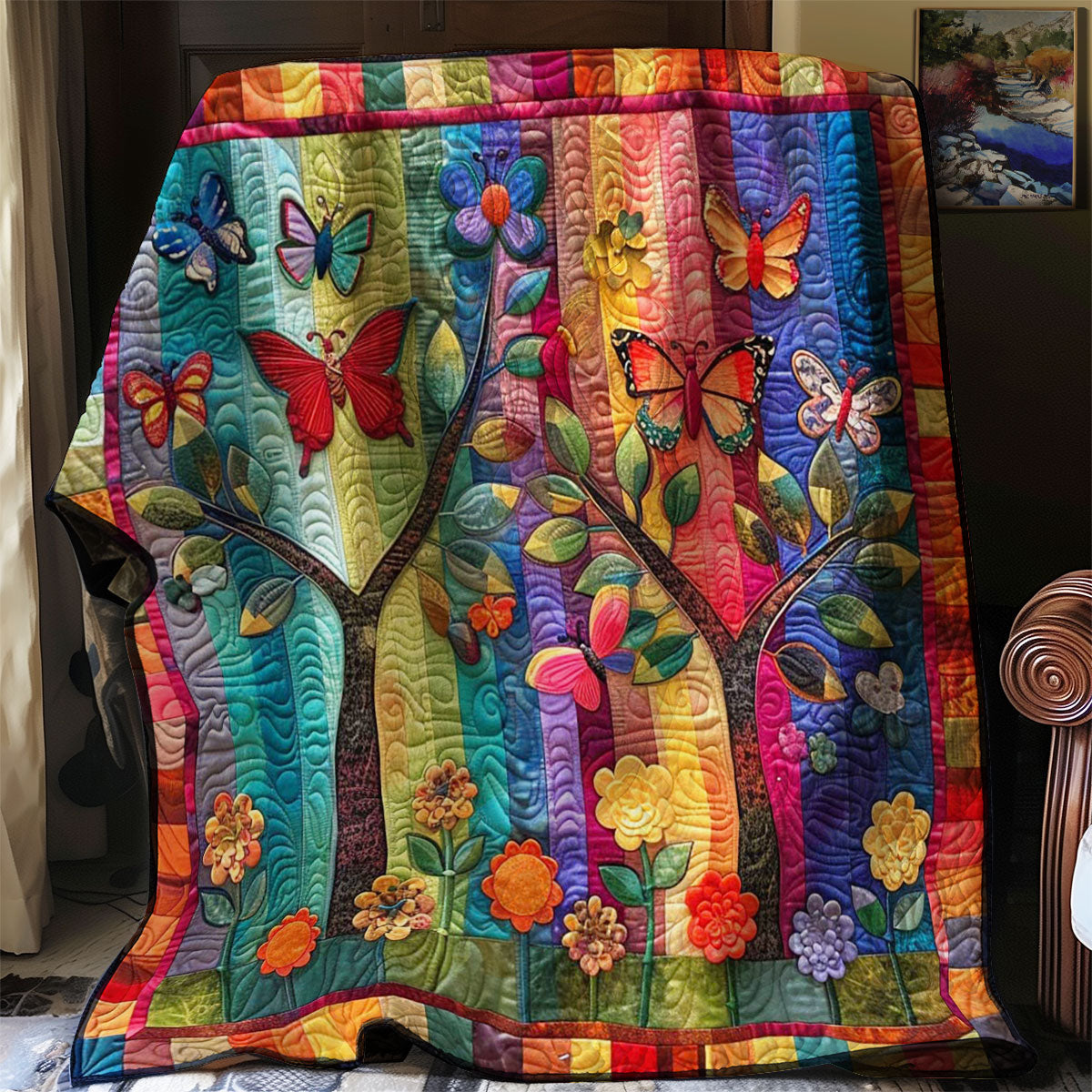 Butterfly Garden Harmony WN2608060CL Quilt