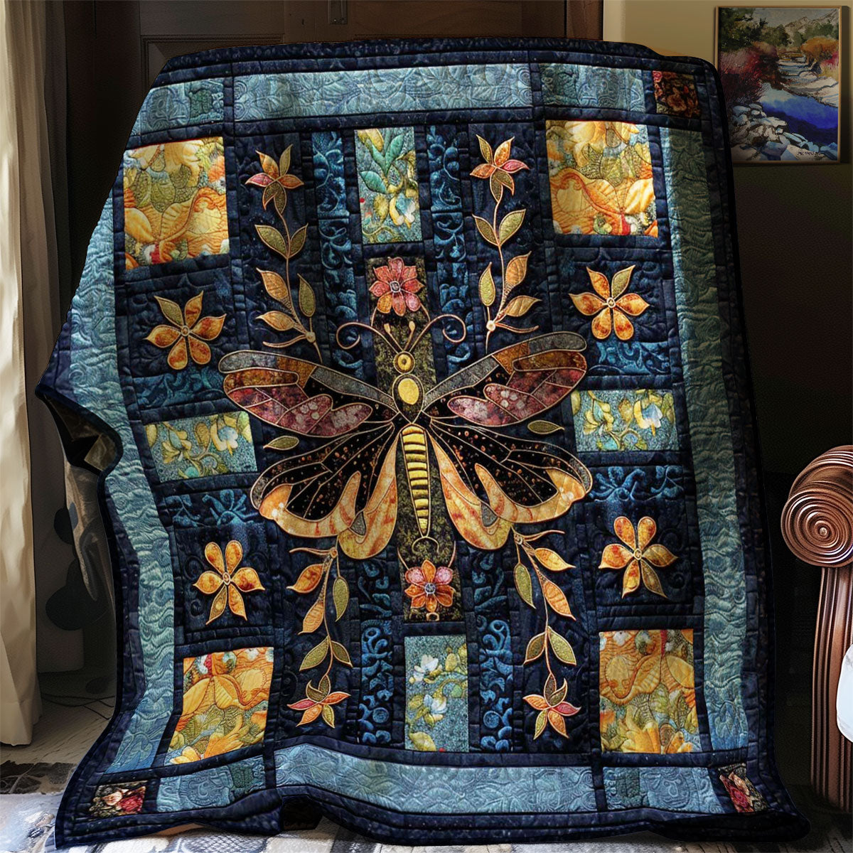 Butterfly Reflection WN2808033CL Quilt