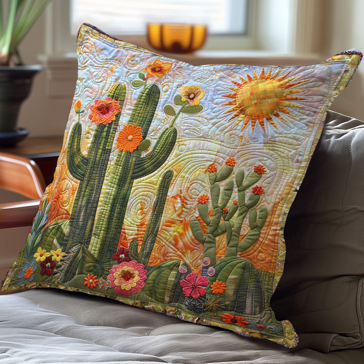 Cactus Bloom Comfort WN2607039CL Quilt Pillow Case